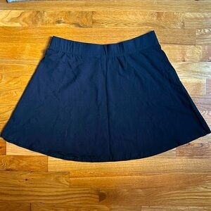 Black flare skirt